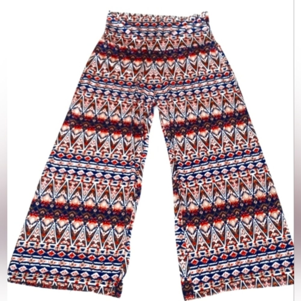 Wide Leg Semi Cropped Palazzo Pants